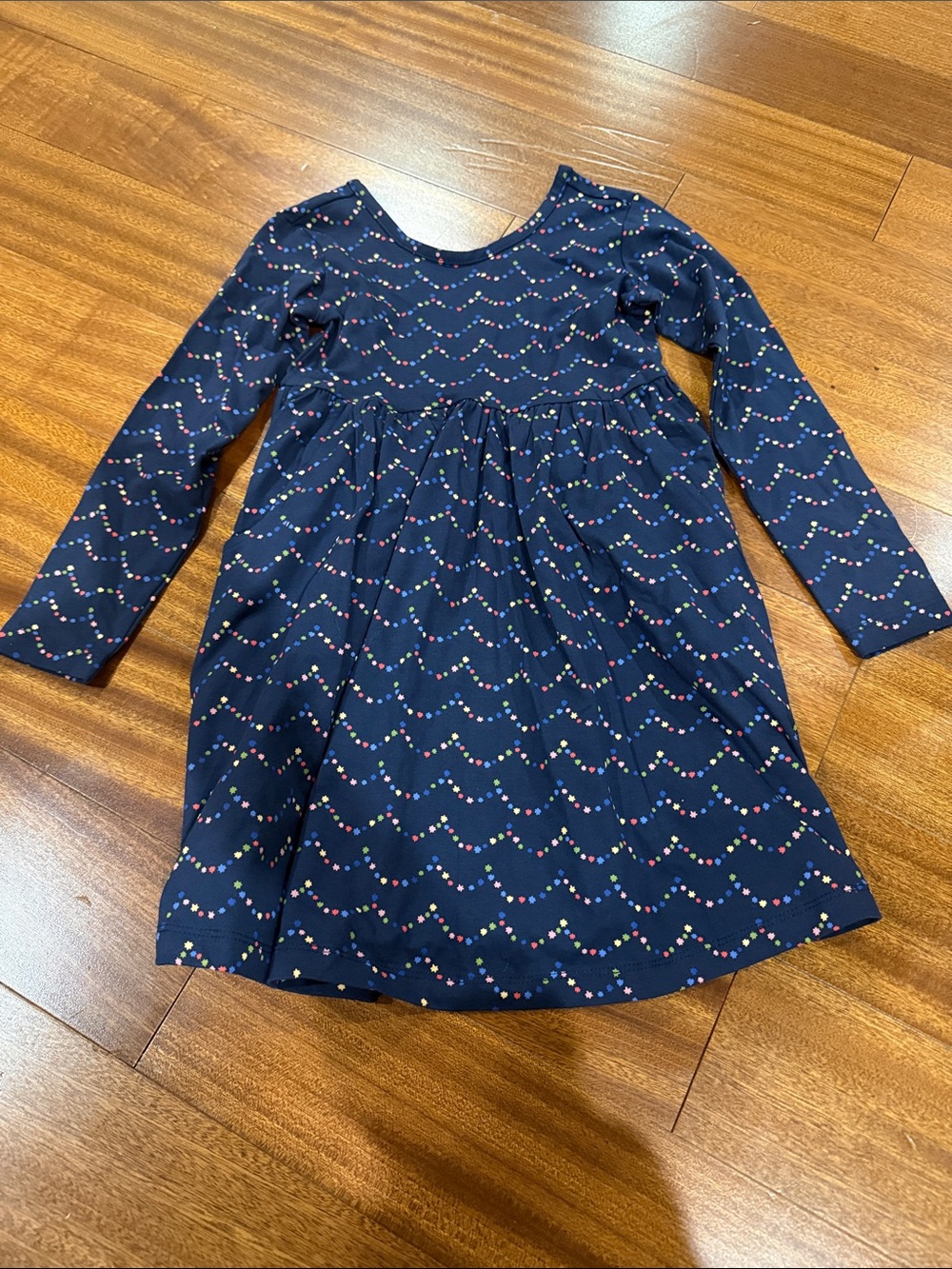 Hanna Anderson Navy Long-Sleeve Dress